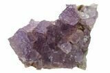 Stepped Purple Fluorite Crystal Cluster - China #160747-1